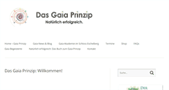 Desktop Screenshot of gaia-prinzip.com